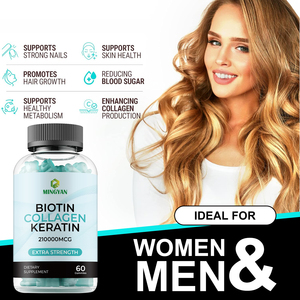 Gummies OEM/ODM con Biotina, Collagene e Cheratina, Formula Premium per Vitalità dei Capelli, Forza delle Unghie e Luminosità della Pelle, Certificato GMP, Integratore di Bellezza per Adulti - Product Image 2