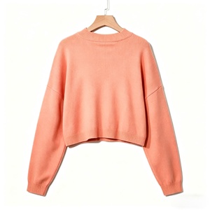 เสื้อสเวตเตอร์ผ้าฝ้ายถักสำหรับผู้หญิง ได้รับการรับรองมาตรฐาน BCI ทรงหลวม แขนยาว คอกลม สวมใส่สบาย - Product Image 3