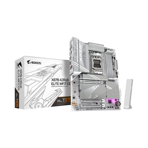 เมนบอร์ด X870 WIFI7 ICE AM5 LGA 1718 ATX DDR5 4X M.2 PCIe 5.0 USB4 2.5GbE LAN รับประกัน 5 ปี รองรับช่องสัญญาณหน่วยความจำคู่ - Product Image 1