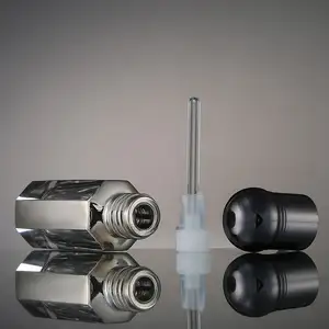 Mode Nieuw Design Product Crystal Compact Agarwood Fles Hele Lichaam Glas Met Druppelaar Parfum Oliefles Crystal Agaat