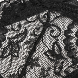 Braguitas de Bikini de Encaje Negro sin Costuras y Transpirables para Mujer 2024, Cintura Baja, Sexy, Hueco, con Entrepierna de Algodón, Estilo Diario - Product Image 4