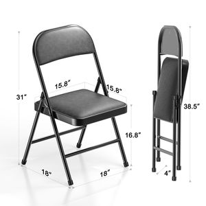 Sillas Plegables de Metal a Precio de Mayoreo para Exteriores con Cojín Acolchado para el Hogar y Exteriores - Product Image 3