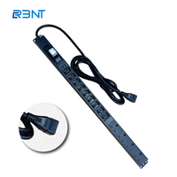 CE RoHS 16A Monophasé 220~250V Bloc de distribution d'alimentation (PDU) haute puissance 13 prises C13 UK