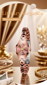 Reloj de Cuarzo OLEVS 7082 de Lujo para Mujer, con Logotipo Personalizado OEM, Diseño Clásico de Diamantes, Elegante, Resistente al Agua, Luminoso, de Acero de Tungsteno - Product Image 6