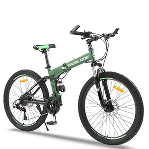 2024 Novo modelo de bicicleta dobrável em liga de alumínio com 26 largura do pneu e amortecedor de montanha
