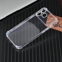 Coque de téléphone antichoc transparente en TPU souple avec airbags pour iPhone 17 18 Pro Max 17 Air 17 Pro 17