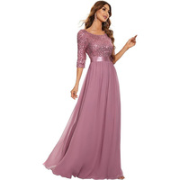 Robe longue Maya Deluxe pour femme, à bretelles spaghetti, coupe trapèze, col en V, taille empire, pour mariage, demoiselle d'honneur, bal de promo, soirée, effet illusion diamant, noire