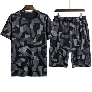 Haute demande sublimation impression à manches courtes tenue d'été ensemble coton respirant Sublimation imprimé High Street mens ensemble - Product Image 1