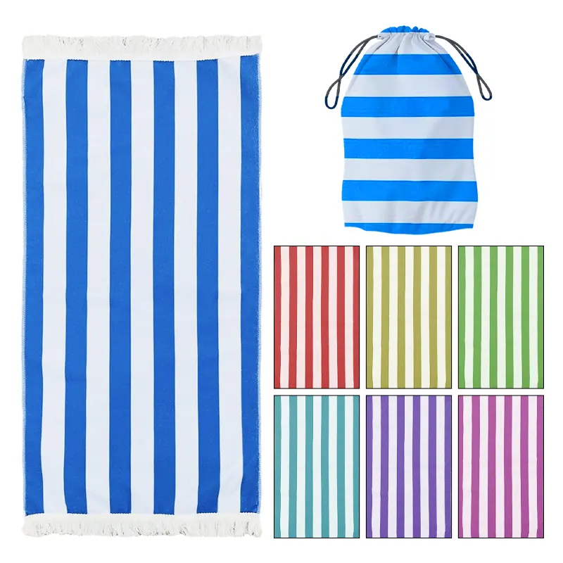 2024 New High Quality Turkish Customized Personalized Sand Free Large Wholesale Printed Beach Towel With Logo