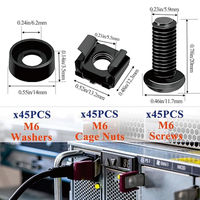 Écrous de fixation M5 métriques 12 mm en acier inoxydable pour rack, boulons, vis et écrous à insertion carrée autobloquants pour armoire de serveur
