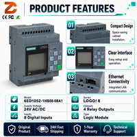Module logique Siemens 6ED1052-1HB08-0BA1 LOGO 24RCE, relais 24V AC/DC, 8DI 4DO, serveur Web Ethernet, contrôleur PLC industriel