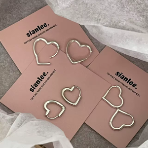Boucles d'oreilles roses personnalisées papier d'emballage <span class=keywords><strong>carte</strong></span> papier d'art de luxe logo impression bijoux <span class=keywords><strong>carte</strong></span> d'affichage pour l'emballage - Product Image 3