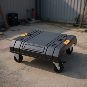 Unité de transport sur chariot Tstak 486x436x181 mm avec 4 roues pivotantes et freins pour pièces de générateur - Product Image 2