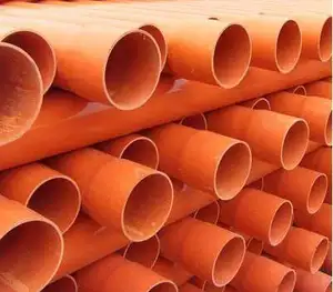Fabbrica diretta arancione CPVC cavo condotto tubo per la costruzione di tubi di trincea