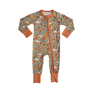 Pijama Enterizo de Bambú Orgánico con Cremallera para Bebé, Ropa de Recién Nacido, Pijama Personalizado de <span class=keywords><strong>Jersey</strong></span> Sostenible para Bebé - Product Image 2