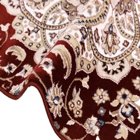 Tapis de mosquée économique fabriqué à la machine pour le Ramadan, en tissu chenille, motif floral oriental – Rembourré et lavable, pour usage domestique, origine Turquie