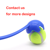 Lanceur de balles de tennis pour chien, ensemble en plastique écologique, lanceur à long arc incurvé, poignée ergonomique, jeu de rapport facile, logo personnalisé pour animaux de compagnie