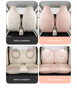 For Wuling Hongguang <strong>Mini</strong> EV 2024 Full Set Custom Fit Accessories Car <strong>Seat</strong> <strong>Covers</strong> Standard Version Artificial Textile Leather - Product Image 4