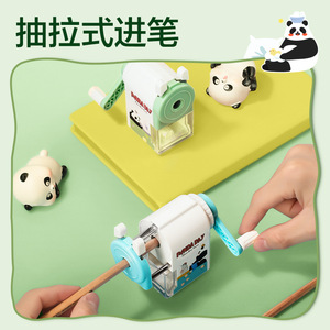 Deli Pencil Sharpener 0641 Manual Hand Crank For Kids Students Blue Color Plastic Model - Product Image 2