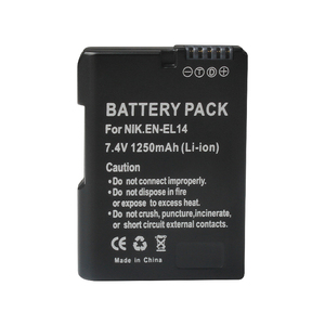 <span class=keywords><strong>Nikon</strong></span> P7000 P7100 P7800 P7700 <span class=keywords><strong>D3100</strong></span> D3200 D3300 D3400 D3500 D5600 D5100 D5300 카메라용 EN-EL14 디지털 카메라 배터리 - Product Image 2