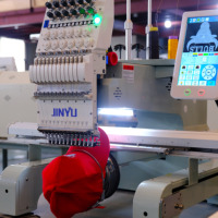 Offres Spéciales en gros haute vitesse multifonction tête unique 12 aiguilles petite machine à broder informatisée pour t-shirt