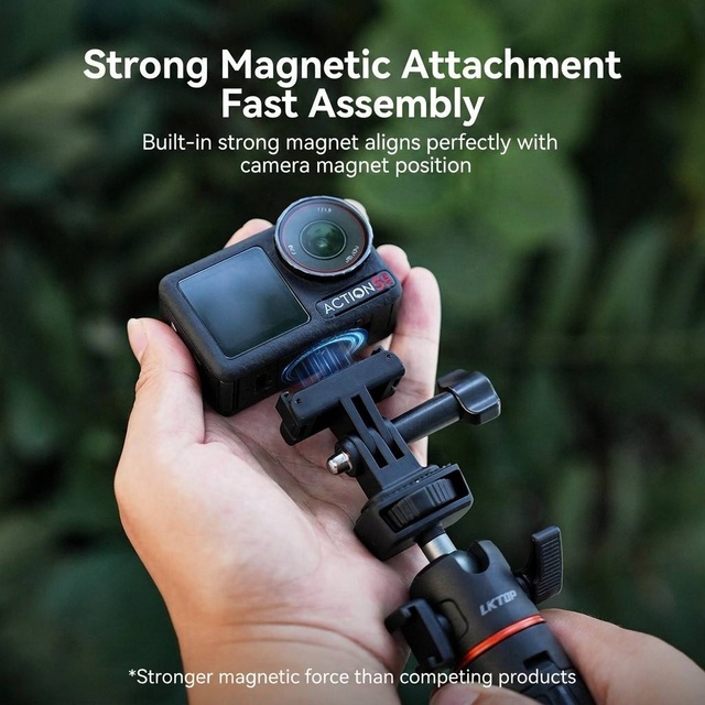 2 Prong Magnetic QR Mount for Action 5 4 3 Osmo 360 Nano 13g Silicone Anti Slip Adapter Wholesale