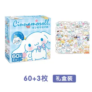 60 Stuks Geschenkdoos Schattige Mooie Kawaii Kulomi Melodie Sticker Diy Dagboek Cartoon Sanrio Sticker