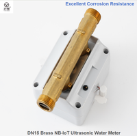 Medidor de Agua Ultrasónico de Alta Calidad con Cuerpo de Latón de 1/2'', Resistente a la Corrosión, NB-lot RS485 Mbus Opcional, Medidores de Flujo Inteligentes IP68