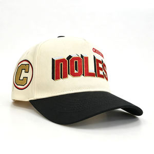 Casquette de baseball structurée bicolore à 5 panneaux, personnalisable avec logo brodé 3D multicouche, pour équipes sportives, style trucker, vente en gros - Product Image 6