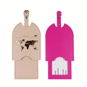 Juego de Etiquetas de Equipaje de Cuero PU con Patrón Geométrico Personalizado, Porta Pasaportes de Lujo, Moderno, Impermeable y Ecológico, Suave, para Bodas - Product Image 2