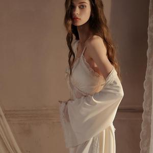 Completo <span class=keywords><strong>da</strong></span> Notte con Scollo a V Profondo, Reggiseno Push-up Imbottito, Camicia <span class=keywords><strong>da</strong></span> Notte Elegante per Donna - Product Image 5