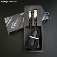 Popular duradero IOS RGB Macaron colorido plano trenzado Anti enredo USB a cables de alimentación de 8 pines