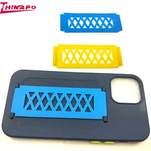 Custom Verstelbare Siliconen Stretching Strap Als Telefoon Grip Houder, Slim Grip Tape, Veilige Handige Riem Voor Telefoon Case