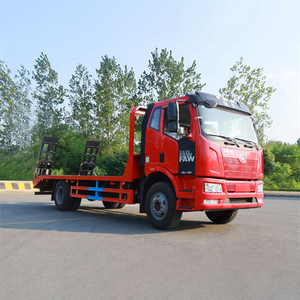 Nouveau <span class=keywords><strong>camion</strong></span> plateau de transport de marchandises 4x2 personnalisé par le fabricant pour excavatrice et chargeuse - Product Image 2