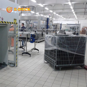 Gabbia Smontabile Personalizzata in Metallo Zincato Resistente per Stoccaggio di Preforme PET - Product Image 1