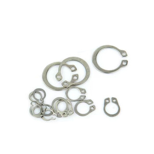 แหวนล็อคชนิด C รุ่น ZJ ทำจากสแตนเลส 304 แหวนรัดภายนอก GB894 แหวนรองยึดเพลาแบบเมตริก - Product Image 2