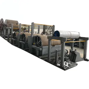 Produção linha que faz a máquina para pequenas empresas papelão automático ondulado kraft rolo papel que faz a máquina