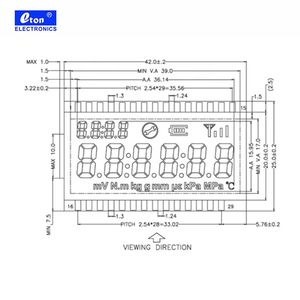 Bán buôn hiệu suất tuyệt vời đa thông số LCD hiển thị với Pin chỉ số tín hiệu cho công nghiệp thiết bị đo lường - Product Image 5