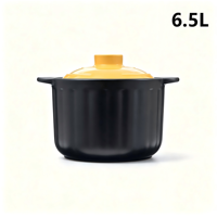 Olla de Cerámica de Litio para Uso Doméstico, Resistente a Altas Temperaturas, Antiadherente, Diseño Moderno y Minimalista, Apta para Cocina de Gas
