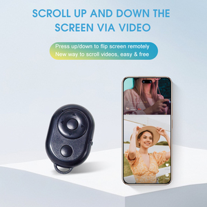 รีโมทโทรศัพท์บลูทูธสำหรับการเลื่อนวิดีโอ รีโมทถ่ายภาพ ชัตเตอร์บลูทูธไร้สาย ใช้พลังงานจากแบตเตอรี่ ใช้ได้กับ iOS และ Android - Product Image 3
