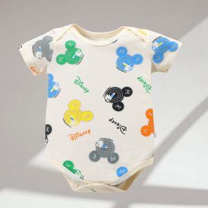 Mono de verano para recién nacido, unisex, de algodón sin mangas, con cierre, para bebé de un mes, ideal para gatear. - Product Image 1