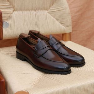 Zapatos casuales de oficina de negocios cómodos de cuero premium de alta calidad para hombres, zapatos casuales para hombres con material de cuero de alta gama - Product Image 4