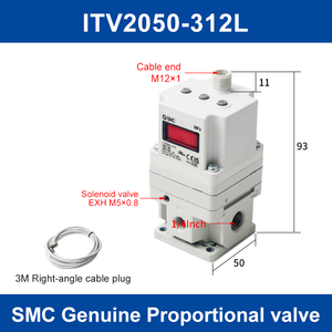 Válvula solenoide proporcional HYCNC SMC, <span class=keywords><strong>regulador</strong></span> electroneumático de aleación de aluminio, Kit de circuito de <span class=keywords><strong>Gas</strong></span> para corte por láser - Product Image 6