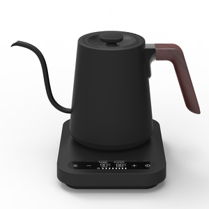 กาต้มน้ำไฟฟ้าสแตนเลสแบบคอห่าน 0.8 ลิตร สำหรับชงกาแฟและชา กงฟู สีดำ - Product Image 1