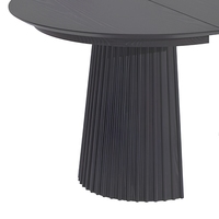 Table à manger rétractable en bois massif de style moderne, imperméable, écologique, ronde, 10 places