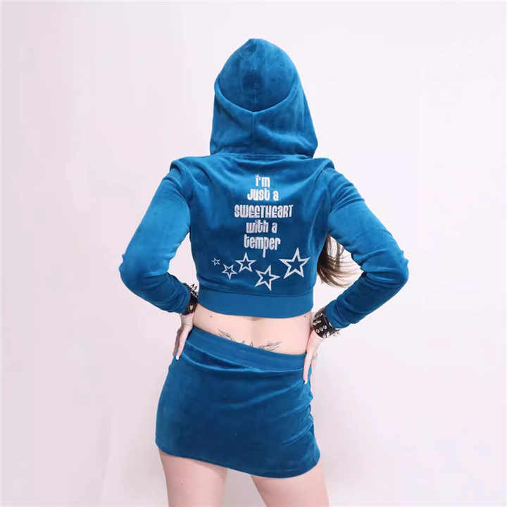 Women's Set Pile Collar 2 Piece Set V-neck Tops + Ruffles Mini Skirts Suits 2025 Summer Boho Vacation Beach Party Suits