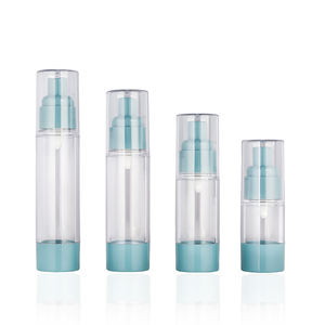 Marca Heypack, venta al por mayor, productos de embalaje cosméticos personalizados de alta calidad, suministro de fábrica, botella de bomba de vacío azul de 30ml y 50ml - Product Image 1