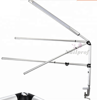 Lampe de bureau électrique moderne et simple, réglable, pliable, avec capteur tactile LED, en métal, professionnelle, pour manucure, avec bras articulé