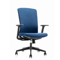 Chaise pivotante ergonomique avec dossier moyen-haut personnalisable, tissu ventilé, stores roulants, chaises de bureau et de meubles pour hôtels