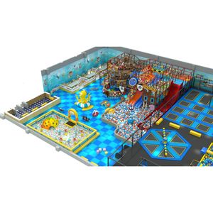 Nuevo diseño con temática del mundo submarino, decoración <span class=keywords><strong>de</strong></span> criaturas marinas, <span class=keywords><strong>parque</strong></span> <span class=keywords><strong>de</strong></span> trampolín marino, <span class=keywords><strong>parque</strong></span> infantil interior para niños - Product Image 4